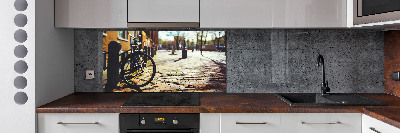 Panel lacobel Rower w Amsterdamie