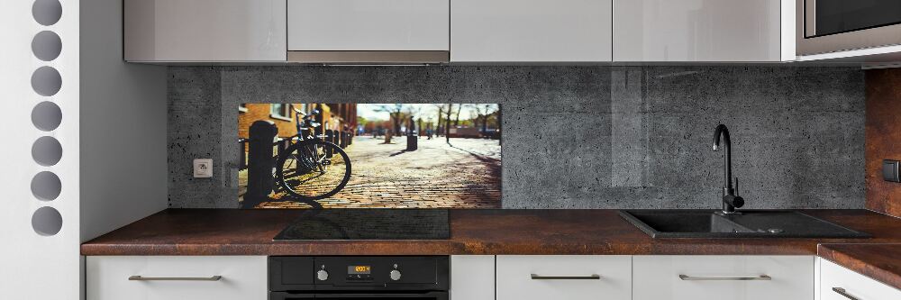 Panel lacobel Rower w Amsterdamie