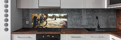 Panel lacobel Rower w Amsterdamie