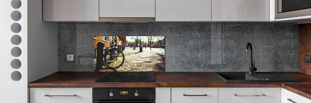 Panel lacobel Rower w Amsterdamie