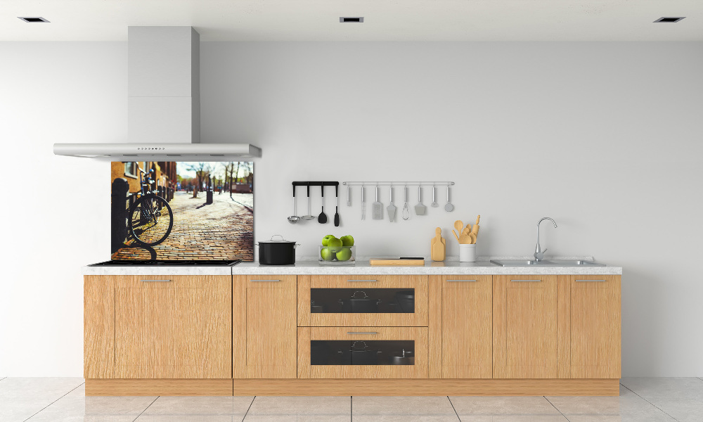 Panel lacobel Rower w Amsterdamie