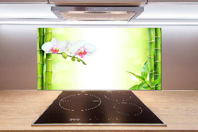 Panel do kuchni Orchidea i bambus