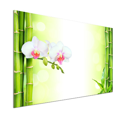 Panel do kuchni Orchidea i bambus