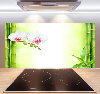 Panel do kuchni Orchidea i bambus