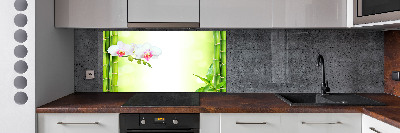 Panel do kuchni Orchidea i bambus