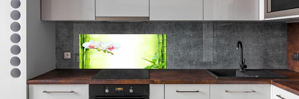 Panel do kuchni Orchidea i bambus
