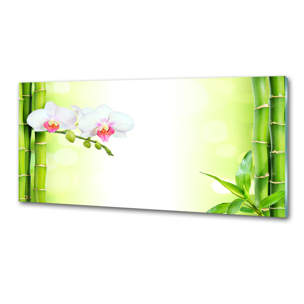 Panel do kuchni Orchidea i bambus