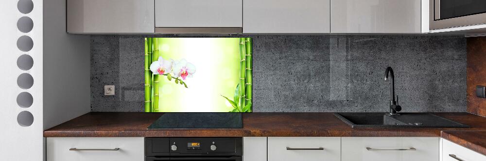Panel do kuchni Orchidea i bambus