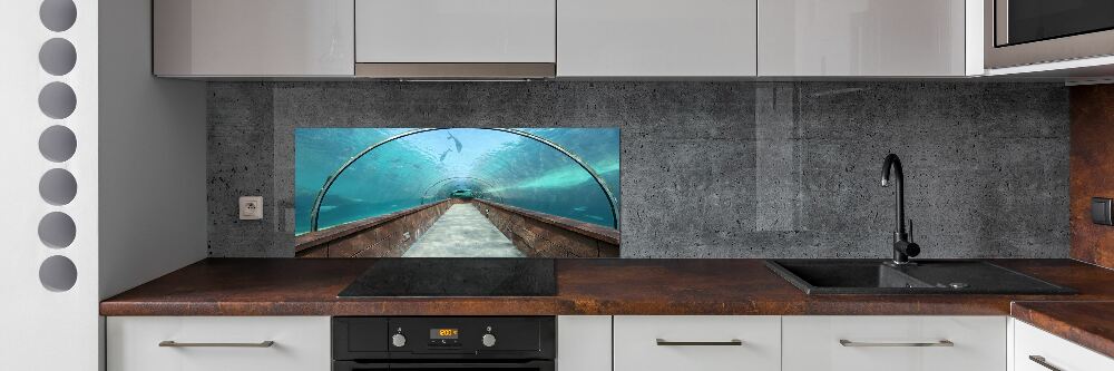 Panel do kuchni Tunel akwarium
