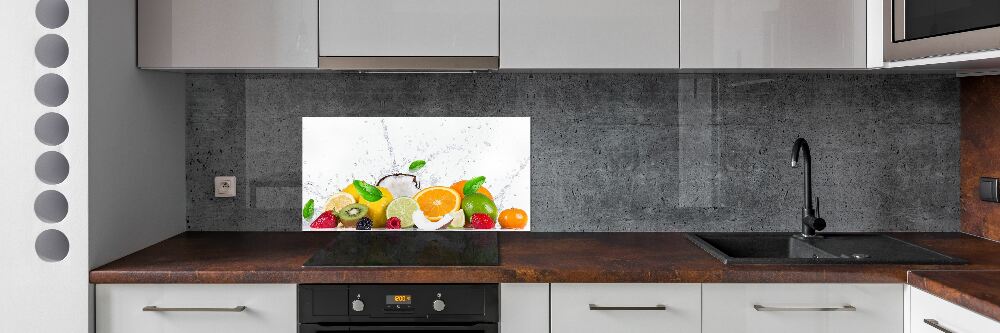 Panel dekor szkło Owoce i woda
