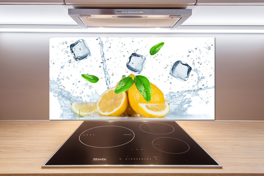 Panel do kuchni Cytryny z lodem