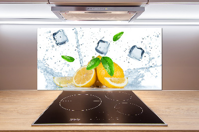 Panel do kuchni Cytryny z lodem