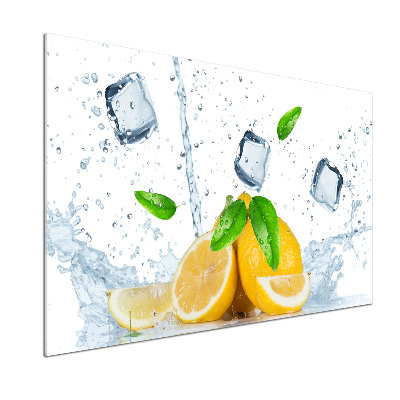 Panel do kuchni Cytryny z lodem
