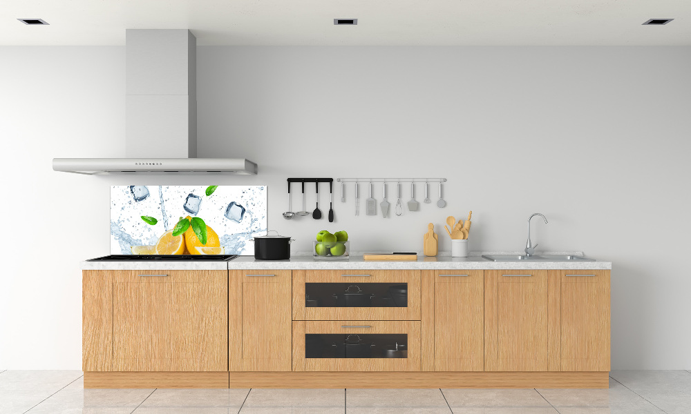 Panel do kuchni Cytryny z lodem