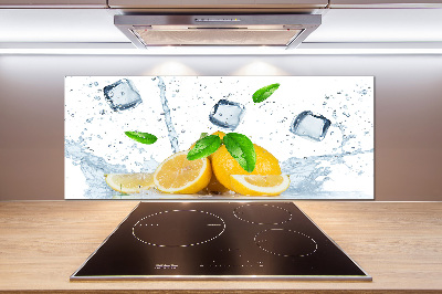 Panel do kuchni Cytryny z lodem