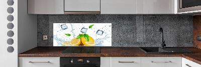 Panel do kuchni Cytryny z lodem