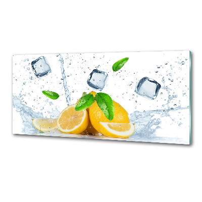 Panel do kuchni Cytryny z lodem