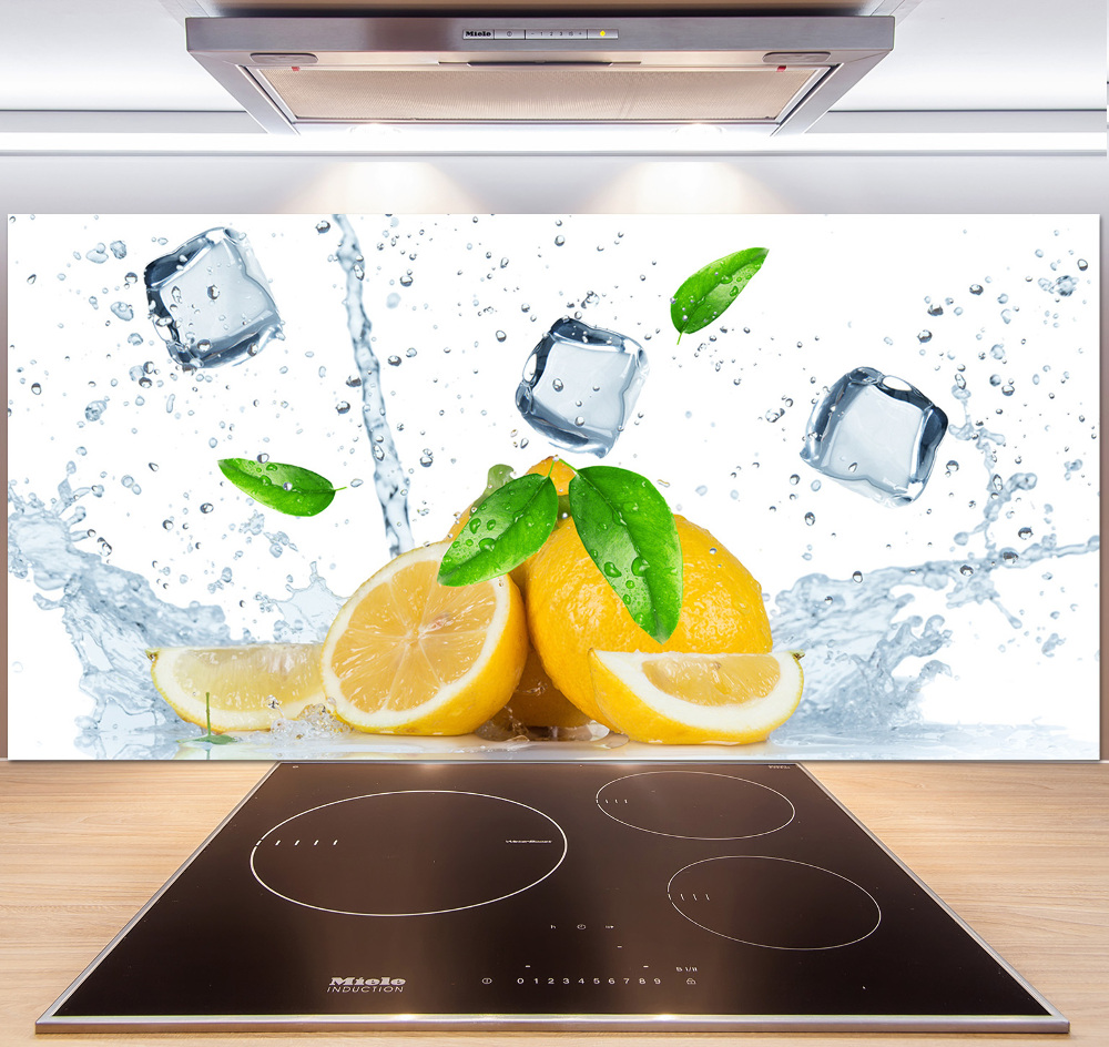 Panel do kuchni Cytryny z lodem