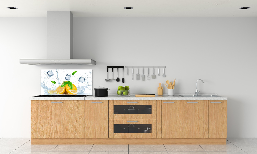 Panel do kuchni Cytryny z lodem