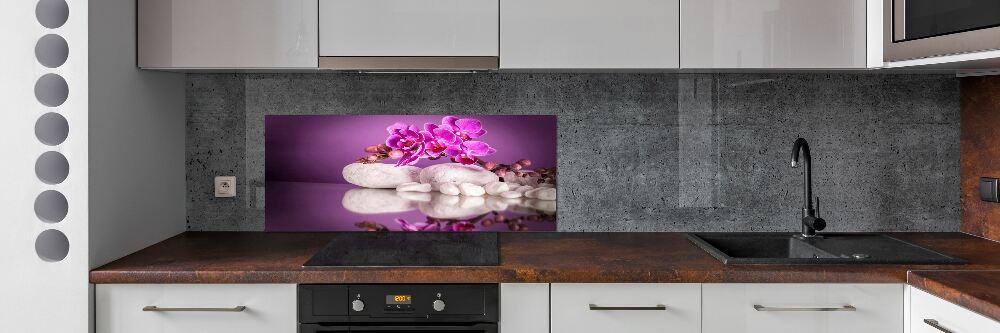 Panel do kuchni Różowa orchidea