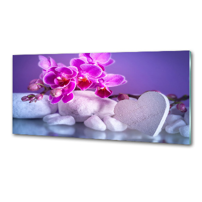 Panel do kuchni Orchidea i serce