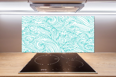 Panel do kuchni Niebieskie fale