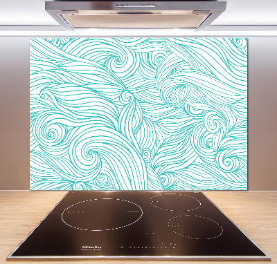 Panel do kuchni Niebieskie fale