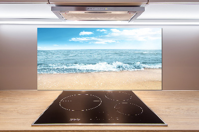 Panel szklany do kuchni Plaża