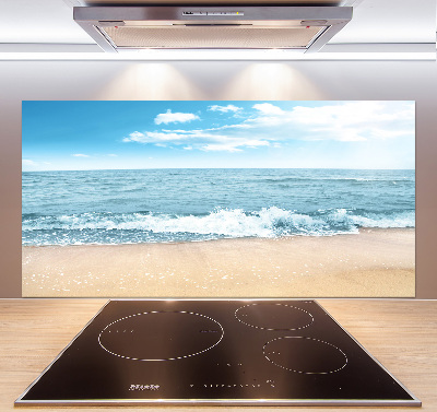 Panel szklany do kuchni Plaża