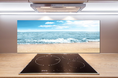 Panel szklany do kuchni Plaża
