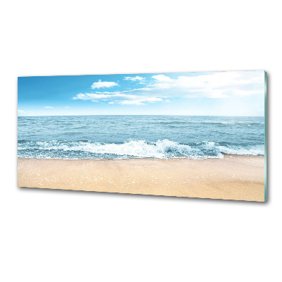 Panel szklany do kuchni Plaża