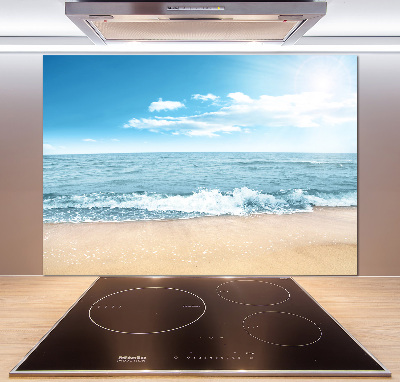 Panel szklany do kuchni Plaża