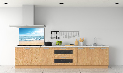 Panel szklany do kuchni Plaża