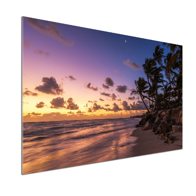 Panel do kuchni Zachód na plaży