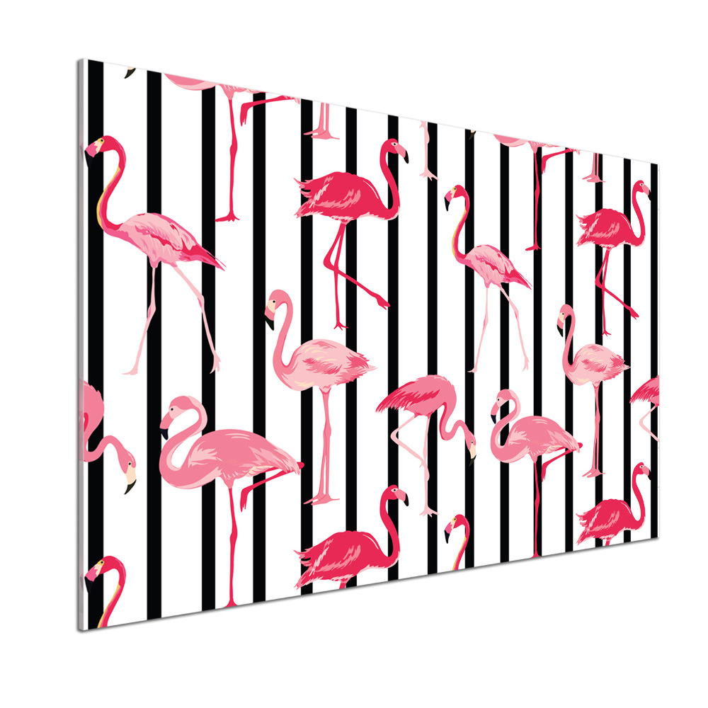 Panel do kuchni Flamingi paski