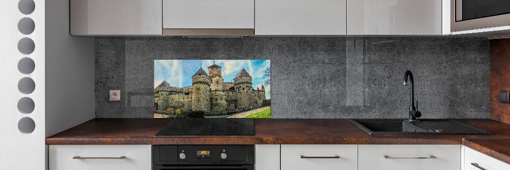 Panel do kuchni Zamek w Szwajcarii