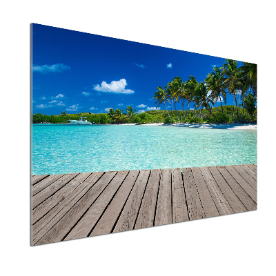Panel do kuchni Tropikalna plaża