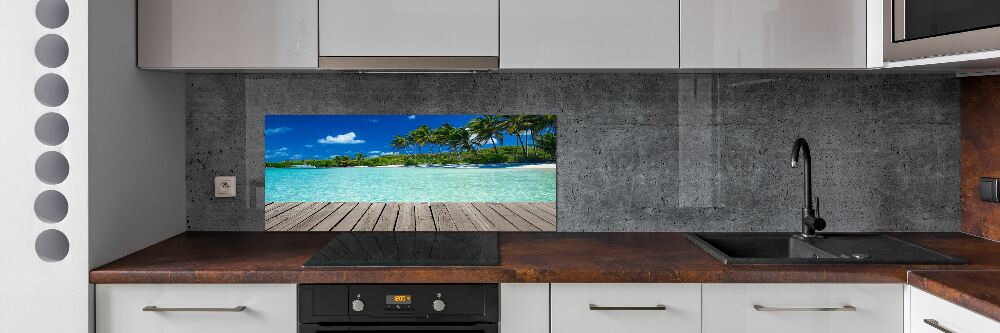 Panel do kuchni Tropikalna plaża