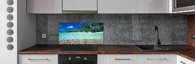 Panel do kuchni Tropikalna plaża
