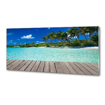 Panel do kuchni Tropikalna plaża