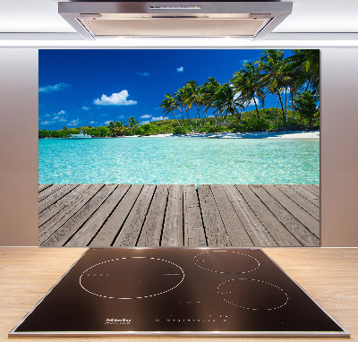 Panel do kuchni Tropikalna plaża