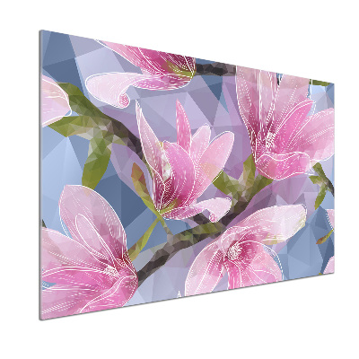 Panel do kuchni Różowa magnolia