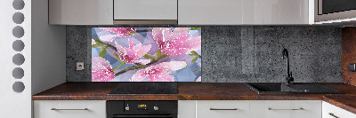 Panel do kuchni Różowa magnolia
