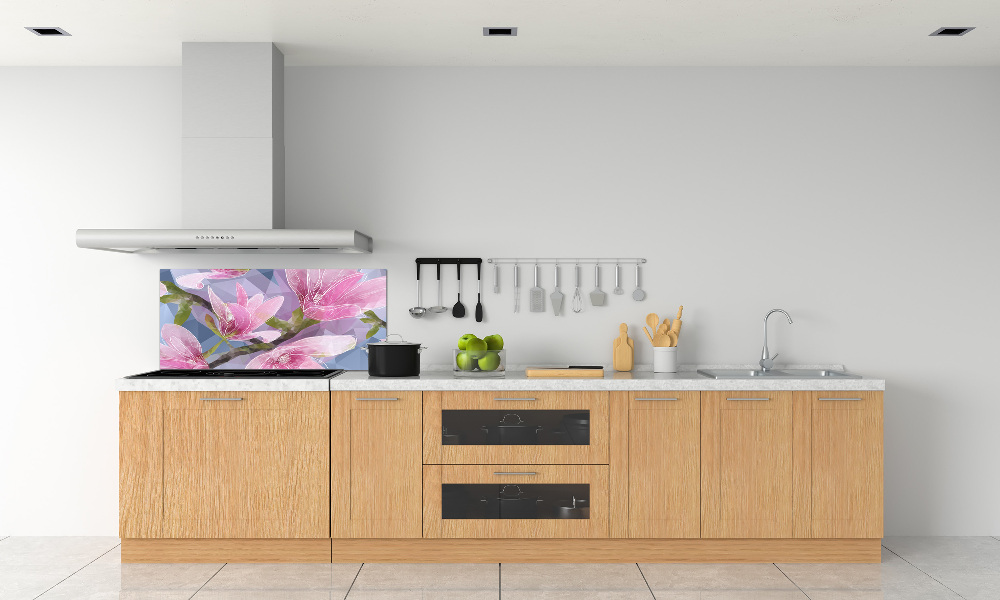 Panel do kuchni Różowa magnolia