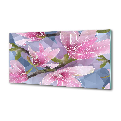 Panel do kuchni Różowa magnolia