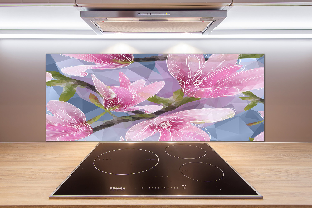 Panel do kuchni Różowa magnolia