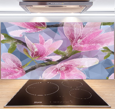 Panel do kuchni Różowa magnolia
