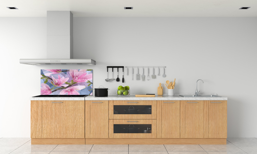 Panel do kuchni Różowa magnolia
