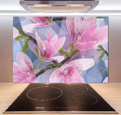 Panel do kuchni Różowa magnolia