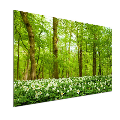 Panel do kuchni Kwiaty w lesie